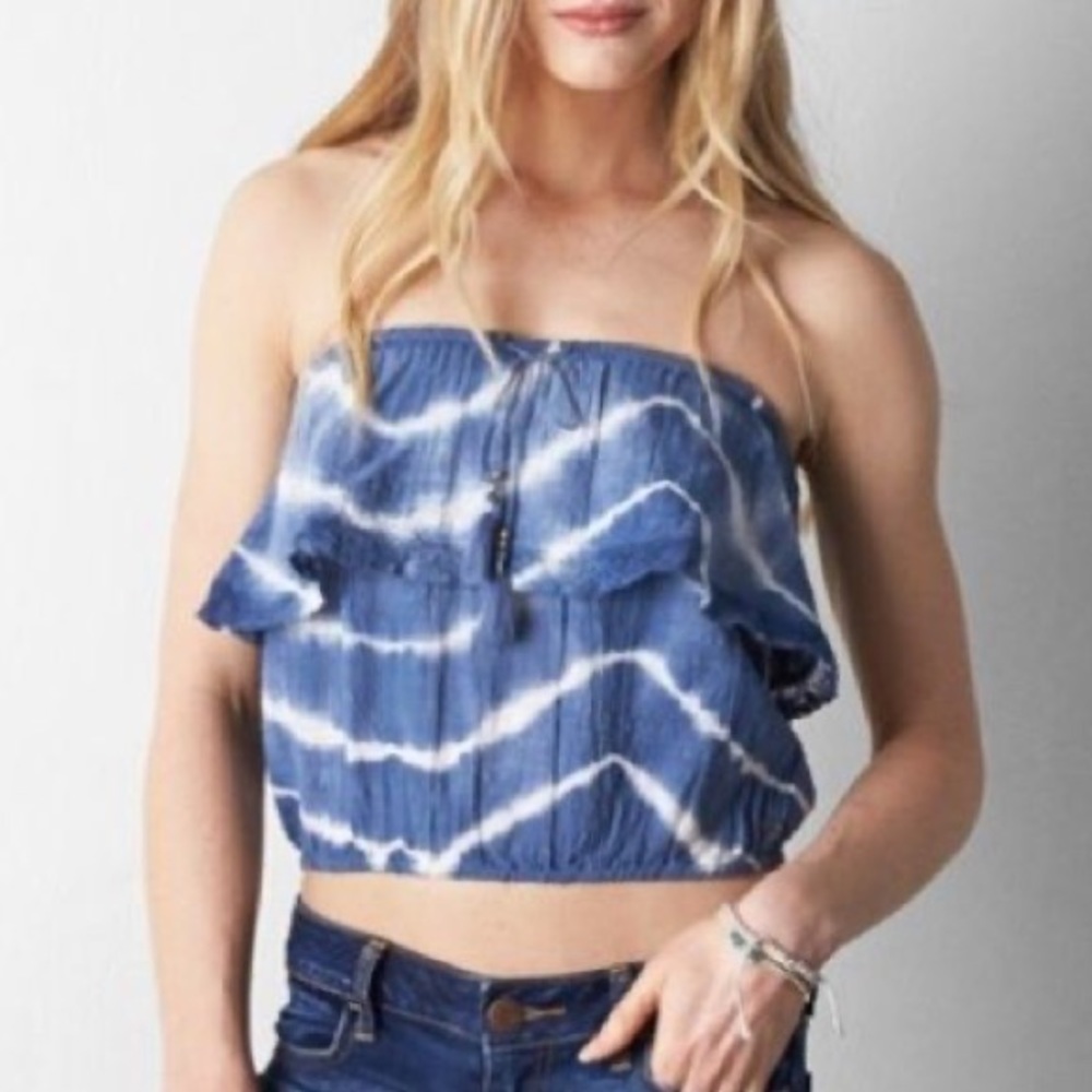 American Eagle Tie Dye Tube Top